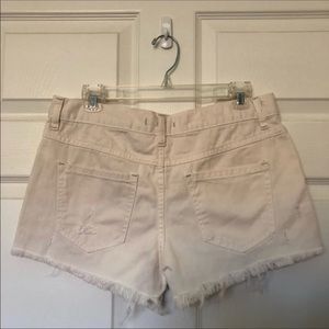 Free People Shorts - 🚫Free People White High Waisted Cut Off Shorts Free People Shorts - 🚫Free People White High Waisted Cut Off Shorts